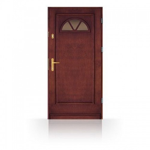 Vchodové dřevěné dveře včetně zárubní CB-14, ,,80, 90,100" cm