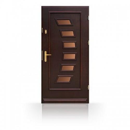 Dřevěné vchodové dveře moderní design CB-24c