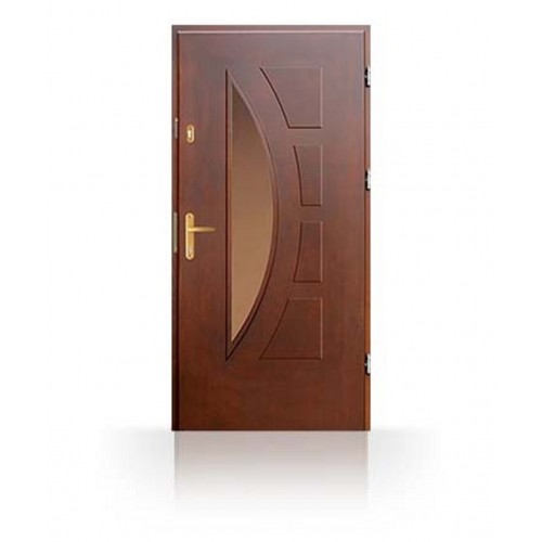 Vchodové masivní dveře CN23C- dřevěné zárubně a kování v ceně