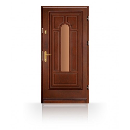 Vchodové dřevěné masivní dveře CB82