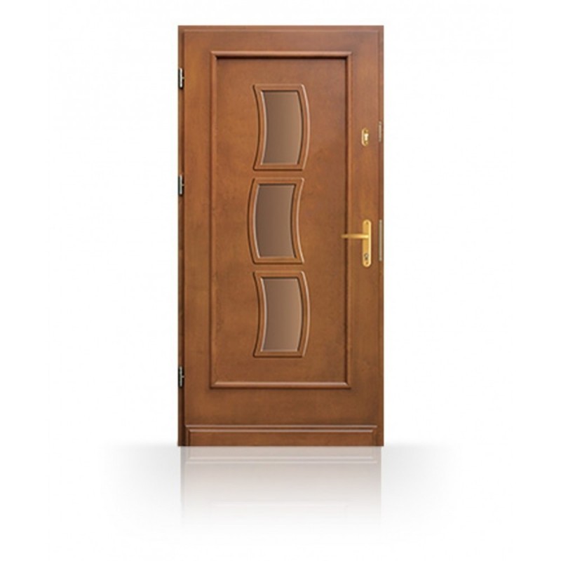 Vchodové dřevěné dveře CB87