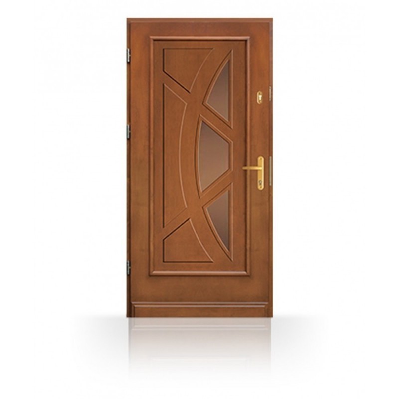 Kvalitní dřevěné vchodové dveře CB83-B