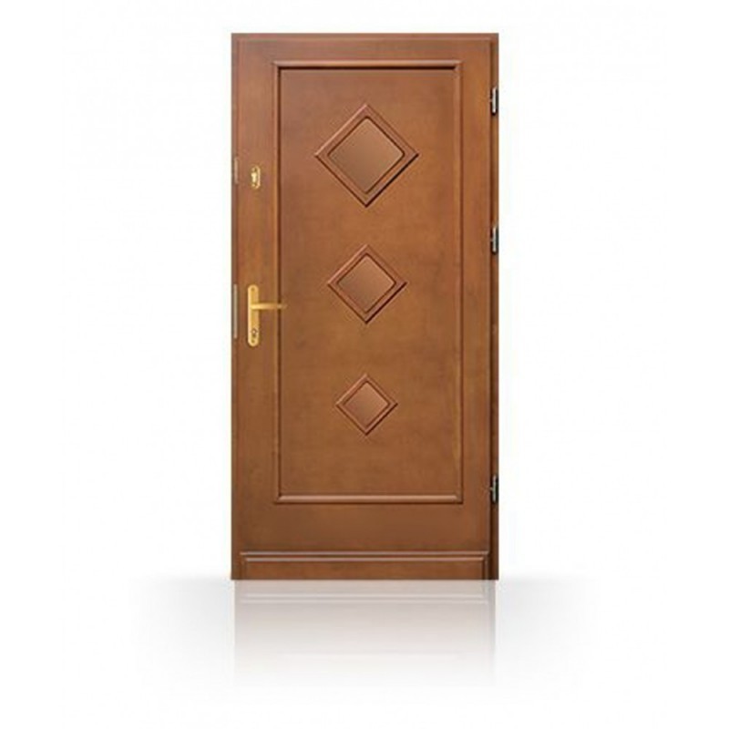 Vchodové kvalitní dřevěné dveře CB50-C