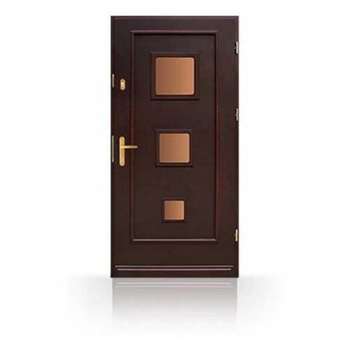 Vchodové masivní dřevěné dveře CB50-B