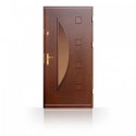 Vchodové masivní dveře CN23B- dřevěné zárubně a kování v ceně